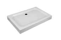 Душевой поддон прямоугольный, с сифоном, белый P-12815R-WH