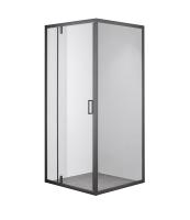 Душевой уголок DUERO, квадратный, черный DR-90CS-SW-GB