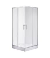 Душевой уголок MINO, прозр. стекла, квадратный, хром MN-90PСS-SD-C