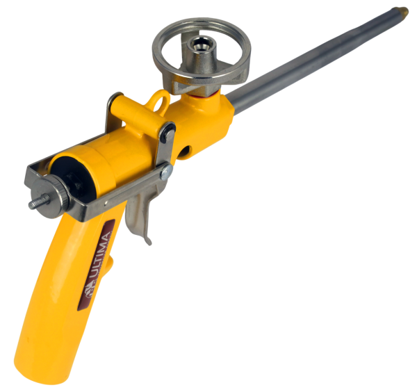 Пистолет ULTIMA Stout для монтажной пены, цельнометаллический с регулятором подачи