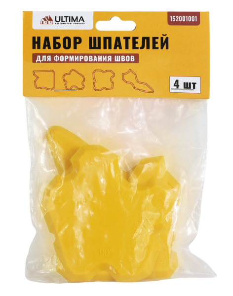 Набор шпателей для формирования швов Ultima, резиновые, 4 шт в комплекте