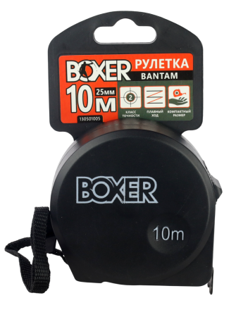 Рулетка BOXER Bantam 10 м х 25 мм, пластиковый корпус