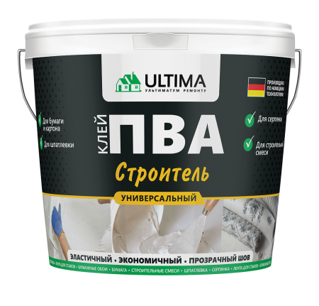 Клей ПВА ULTIMA Строитель, ведро