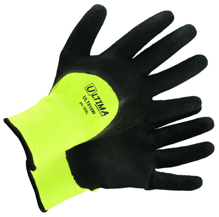 Перчатки ULTIMA двухслойные с латексным покрытием утепленные, ULT510W