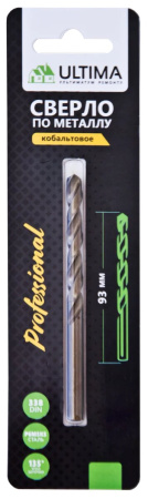 Сверло по металлу Ultima, 3,0х61 мм, P6MK5, цилиндр.хвост