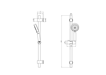Душевой гарнитур  BD04G