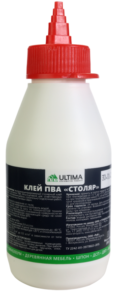 Клей ПВА ULTIMA Столяр 250 мл.