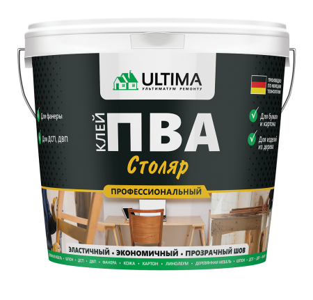 Клей ПВА ULTIMA Столяр, ведро