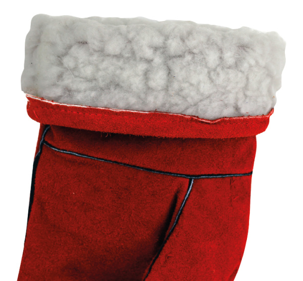 Краги BOXER спилковые утепленные искусственным мехом, BXR3010